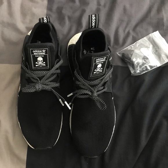 Adidas Mastermind X NMD XR1 ‘Mastermind’’ Japan Black White Boost Mens size 11.5 - Picture 4 of 14